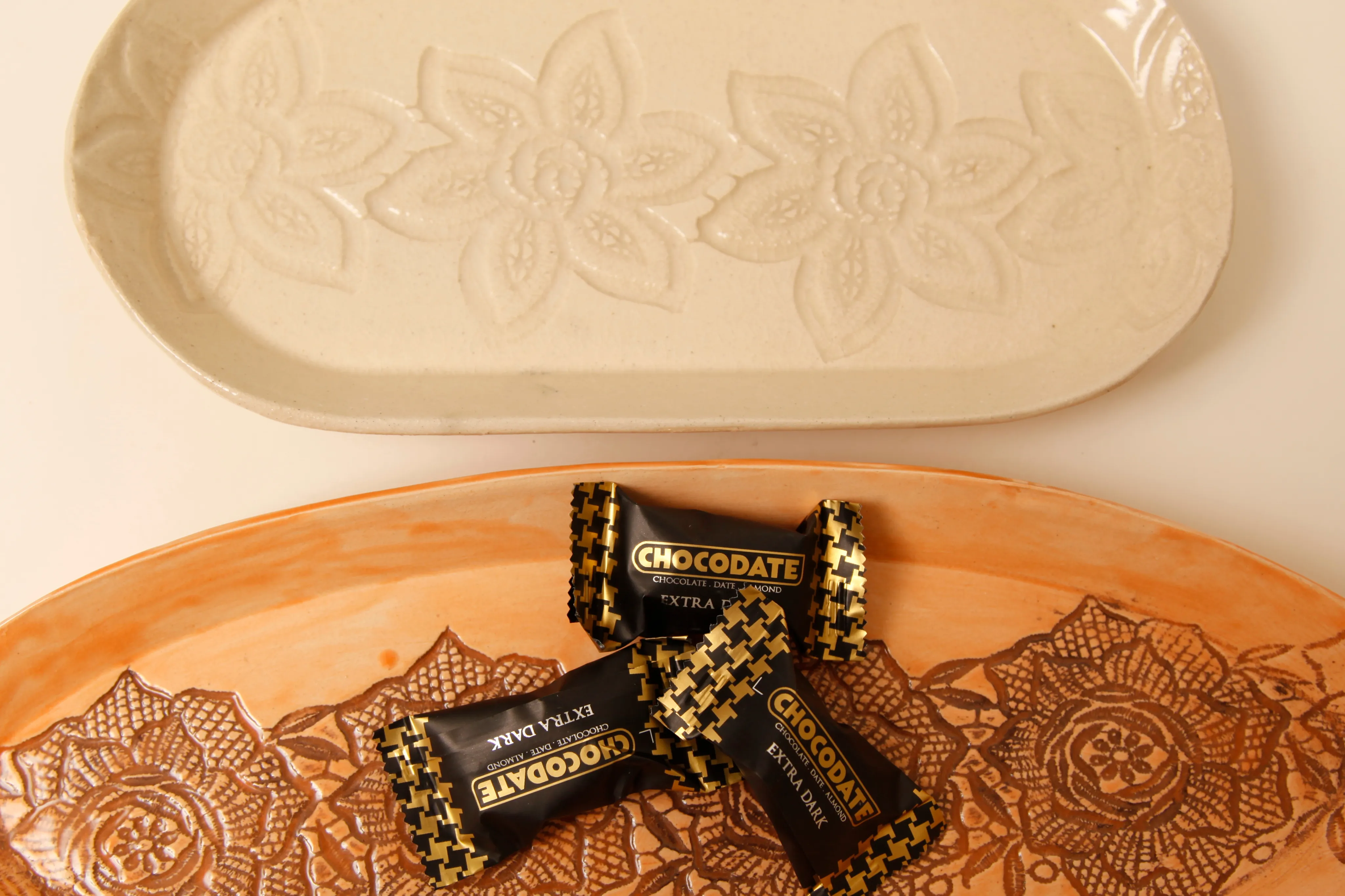 Collaborative pottery project with chocolates